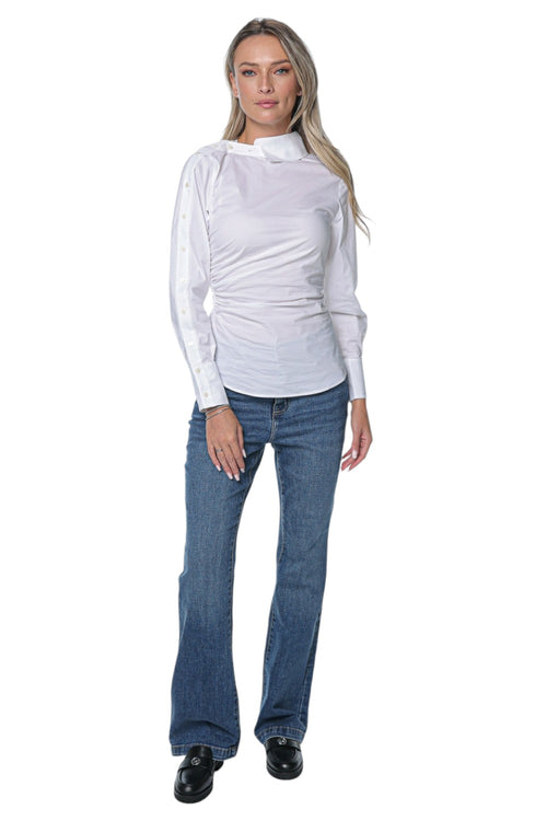 Camasa Karl Lagerfeld Asymmetric Poplin