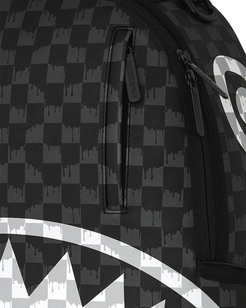 Rucsac Sprayground Black And White Drip Check Shark