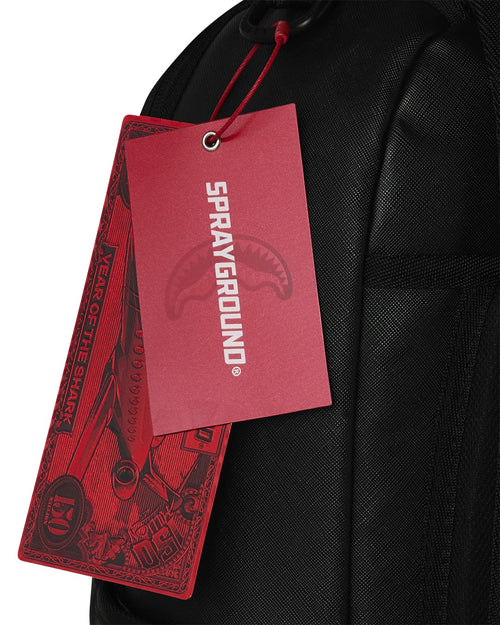 Rucsac Sprayground Shark Central Black Embroidered Shark