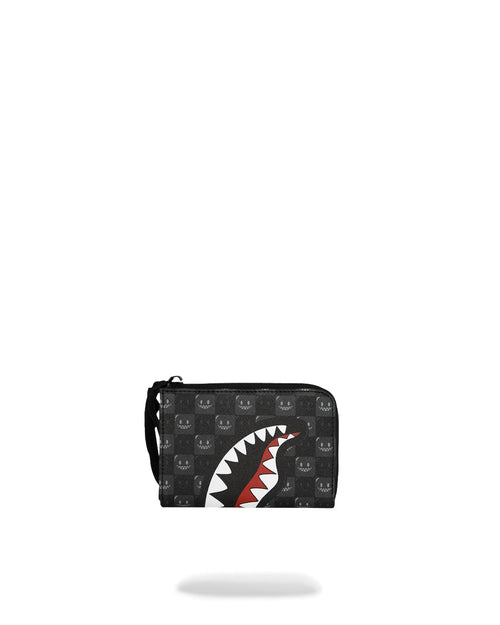 Portofel Sprayground Sharks In Paris Wtf Bubbly Black Check