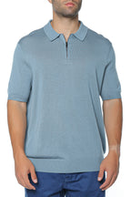 Tricou polo Ted Baker Givrans Ss Silk Blend Zip