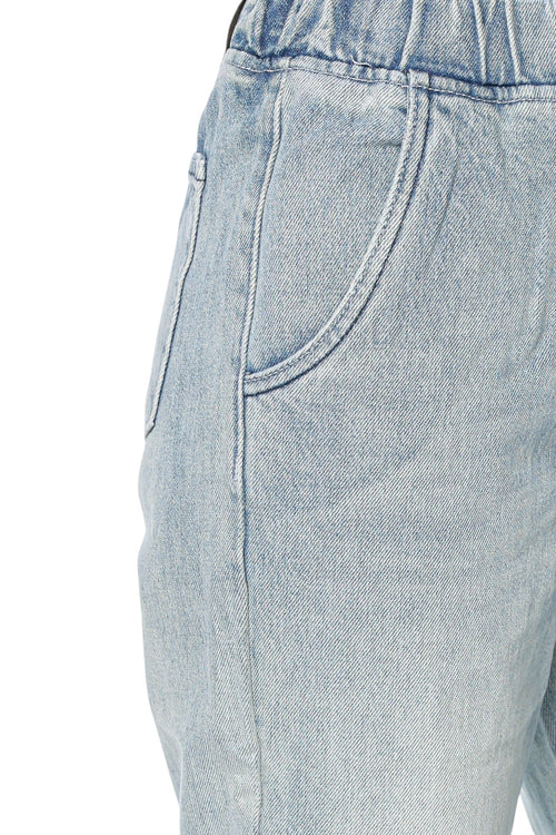 Jeans One Teaspoon Roadhouse Mid Waist Wide Leg Drawstring