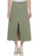 Fusta midi St Khaki Mrs Carter Long ONETEASPOON