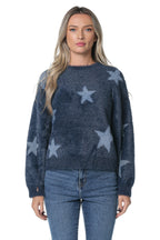 Pulover One Teaspoon Fluffy Star Albastru