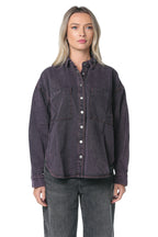 Camasa One Teaspoon Daria Denim Shacket Negru