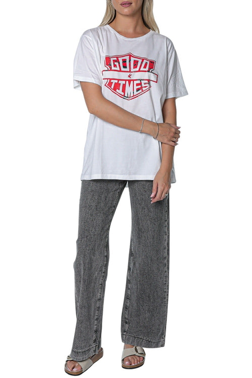 Tricou One Teaspoon Flacks Ss Relaxed Fit Stripe