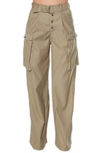 Pantaloni One Teaspoon Elemental High Waist Tencel Cargo