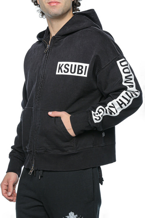 Hanorac Ksubi Kings Halen Zip Hoodie