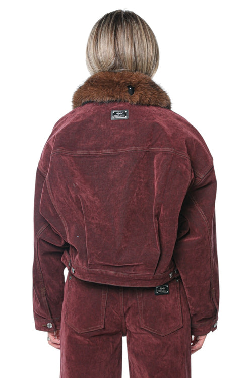Jacheta Ksubi Relaxed Trucker Merlot