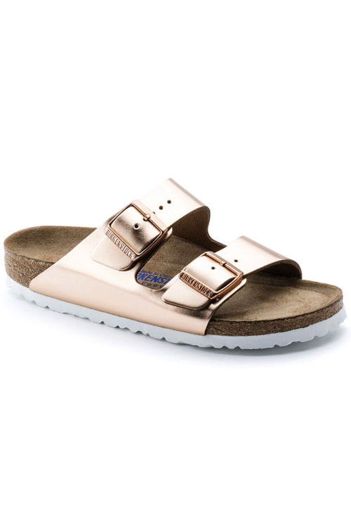 Slapi BIRKENSTOCK Arizona Sfb Lena Metallic Copp