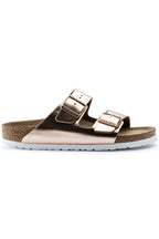 Slapi BIRKENSTOCK Arizona Sfb Lena Metallic Copp