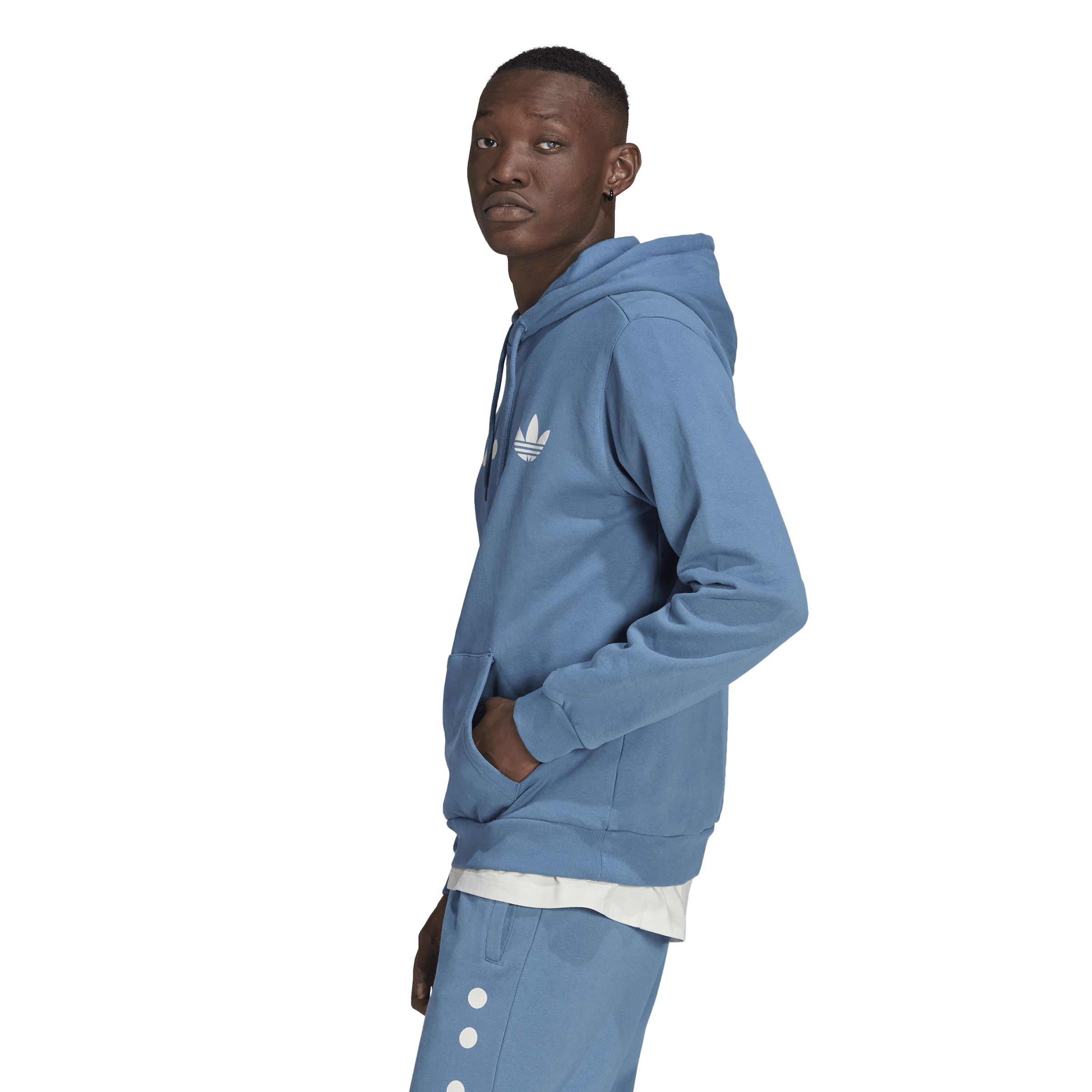 Hanorac barbati Adidas Originals Logo Hood albastru