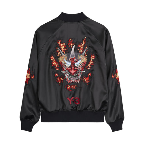 Jacheta Y-3 Embroidered Graphic Satin Souvenir