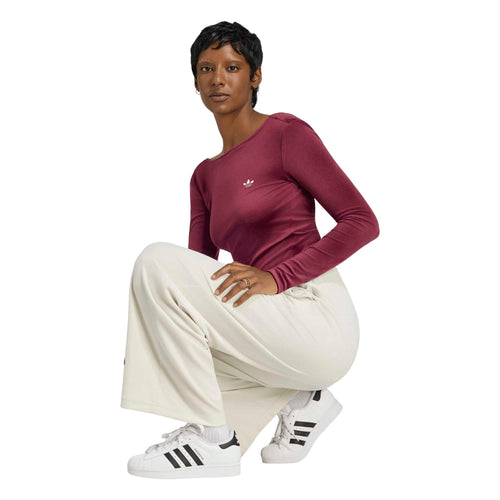 Bluza adidas Originals Essentials Velour Scooped Back Ls