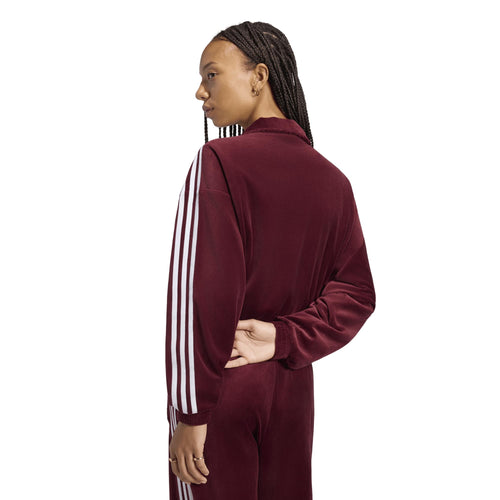Jacheta adidas Originals Pleated Velour Track Top