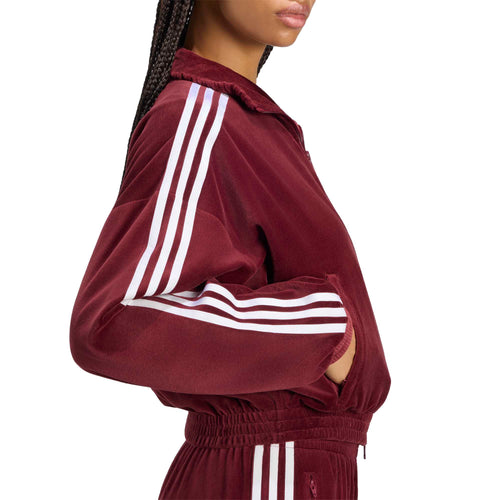 Jacheta adidas Originals Pleated Velour Track Top