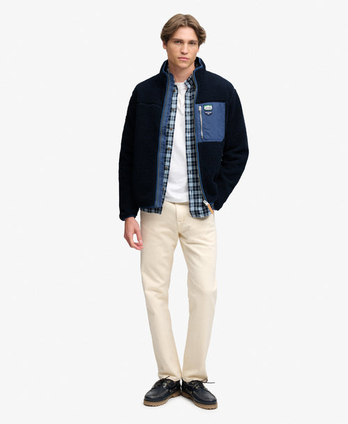 Jacheta Superdry Vintage Retro Full Zip Fleece