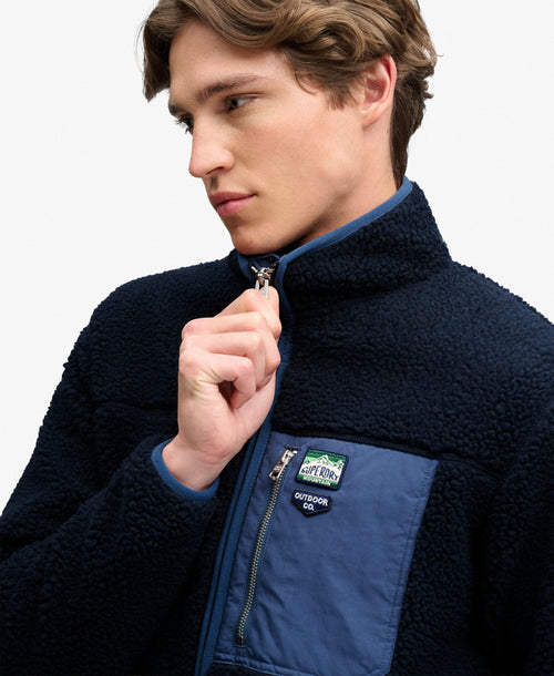 Jacheta Superdry Vintage Retro Full Zip Fleece