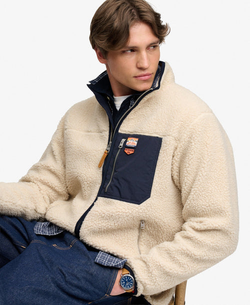 Jacheta Superdry Vintage Retro Full Zip Fleece