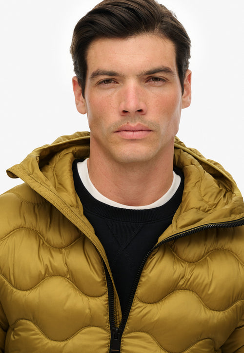 Jacheta down Superdry Hooded Quilted Wave Padded