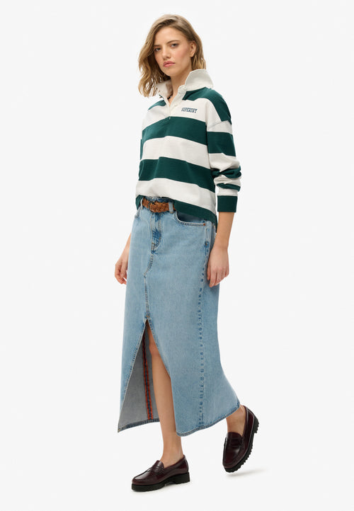 Fusta Superdry Denim Split Maxi