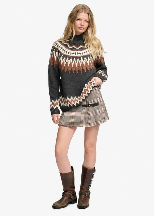 Pulover Superdry Fairisle High Neck