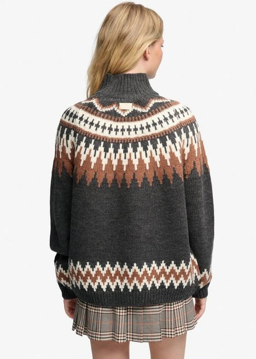 Pulover Superdry Fairisle High Neck