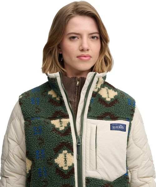Jacheta Superdry Fleece Onion Quilt Hybrid