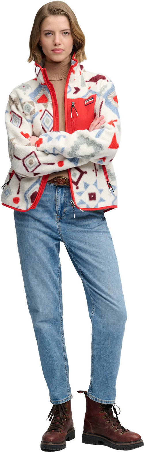 Hanorac Superdry Outdoor Printed Zip Fleece