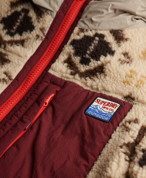 Jacheta Superdry Sherpa Jaquard Fleece Hybrid