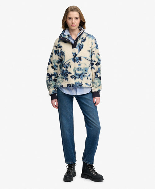 Hanorac Superdry Super Soft Printed Half Button