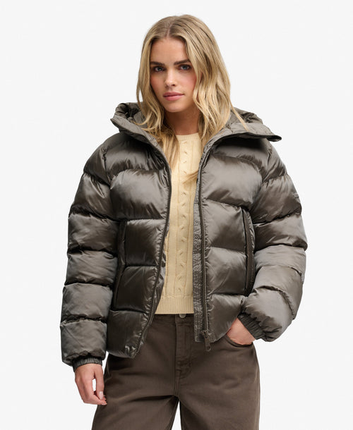 Jacheta Superdry Hooded Shine Puffer