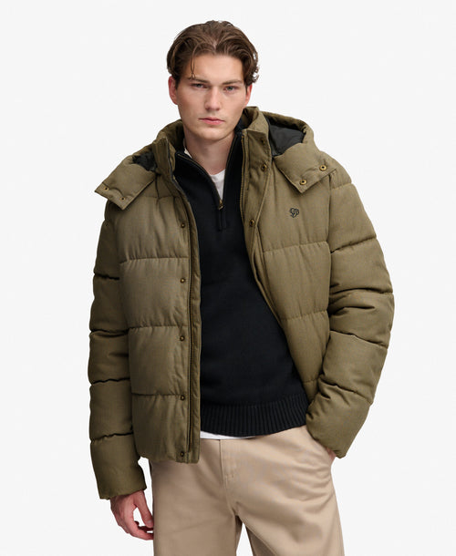 Jacheta Superdry Premium Hood Check Puffer