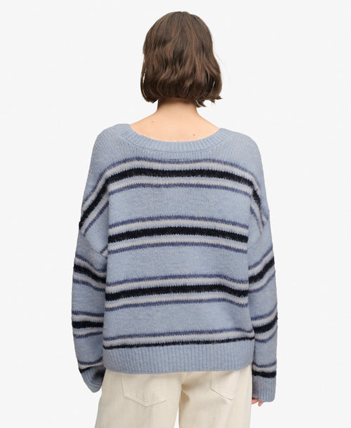 Pulover Superdry Slouchy Brushed Stripe Knit