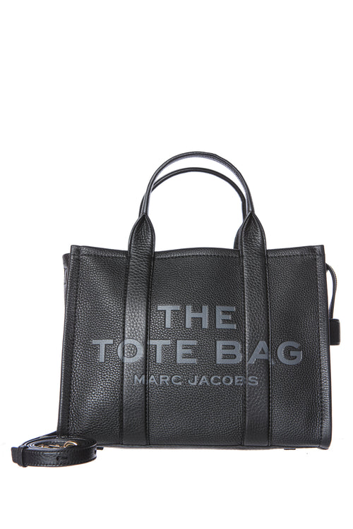 Geanta de piele The Leather Small Tote Marc Jacobs
