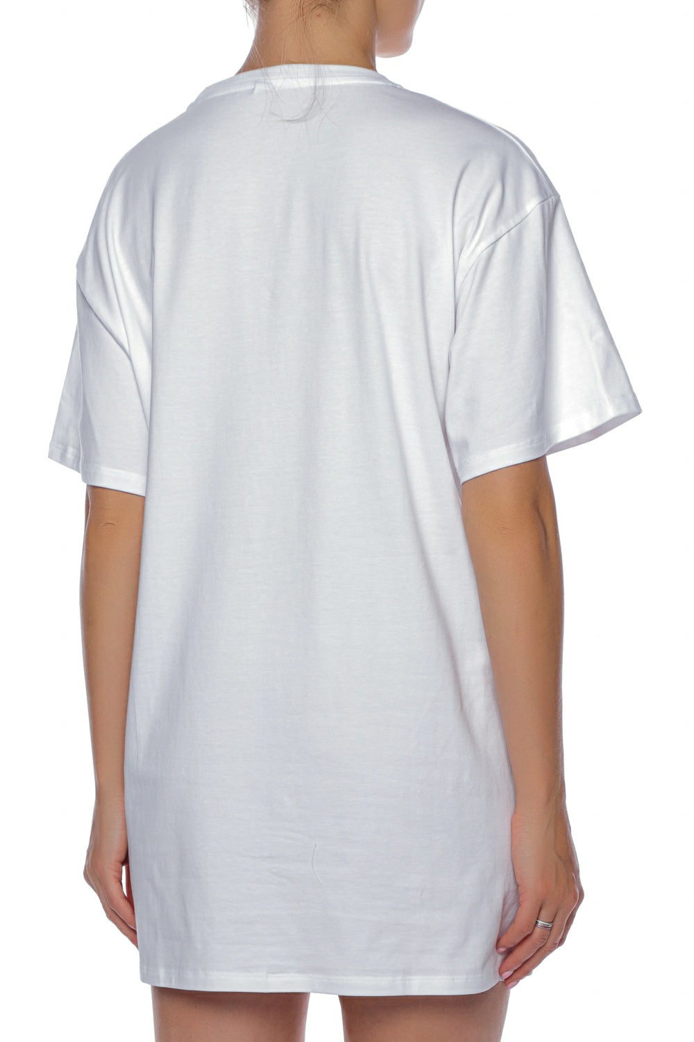 Rochie tricou Moschino cu imprimeu cu logo - spate