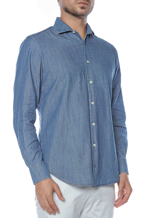 Camasa din denim Pamplona MC2 Saint Barth