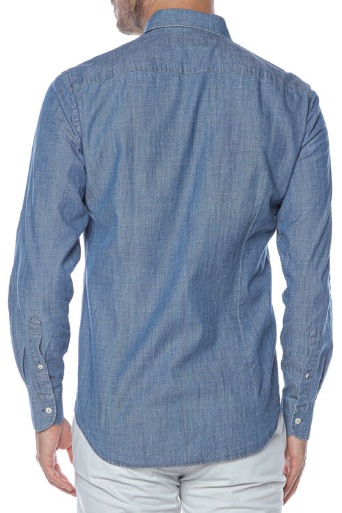 Camasa din denim Pamplona MC2 Saint Barth