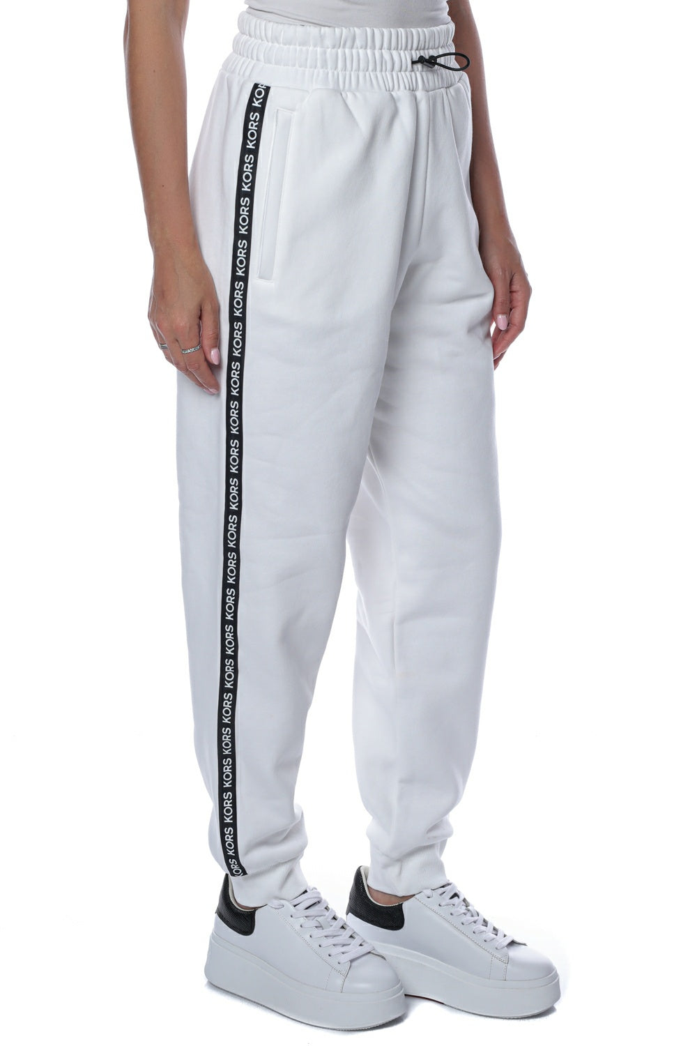 Pantaloni sport Michael Kors cu vipusca contrastanta