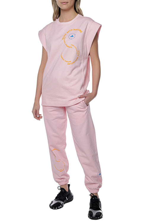 Pantaloni sport din bumbac organic adidas by Stella McCartney
