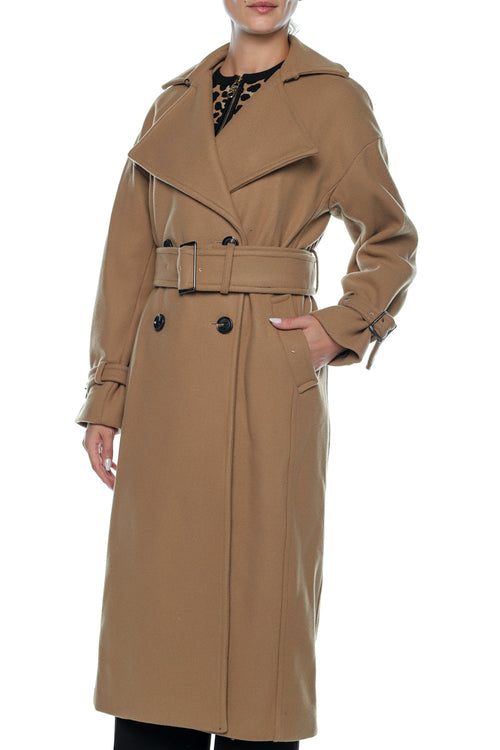 Palton de lana Michael Kors cu buzunare