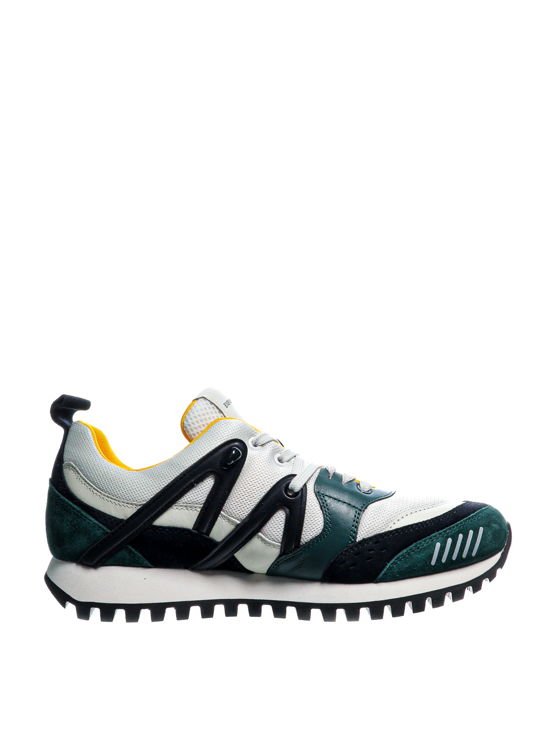 Pantofi sport Emporio Armani cu aplicatii din piele