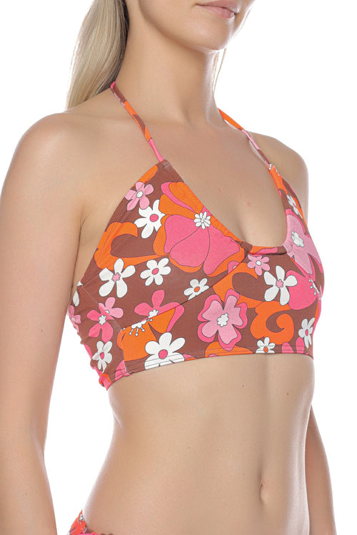 Top cu imprimeu floral MC2 Saint Barth