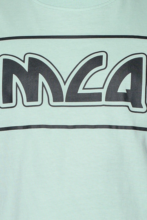 Tricou MCQ cu imprimeu contrastant