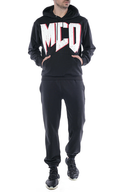Pantaloni sport MCQ cu buzunare si imprimeu