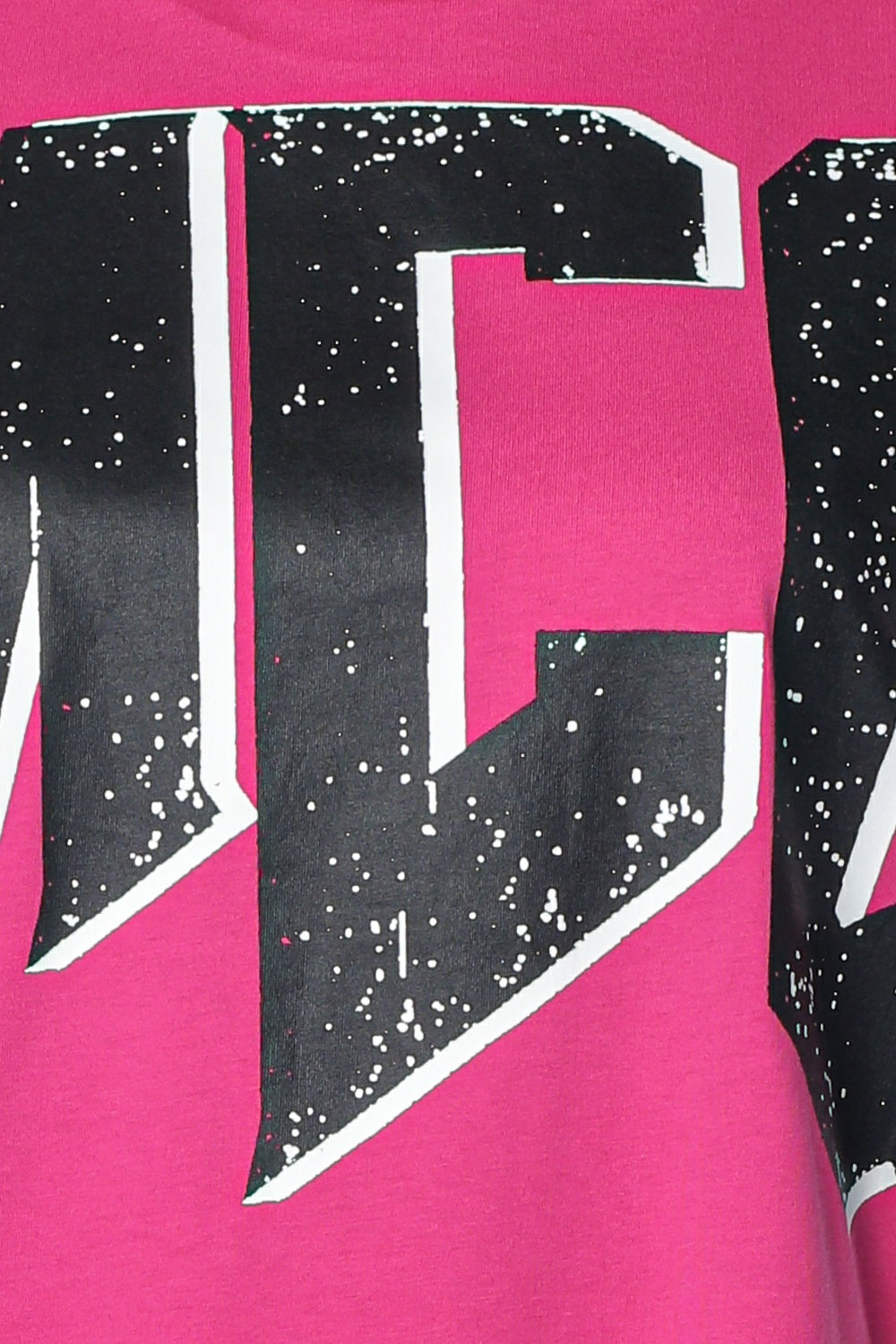 Rochie tricou roz MCQ cu imprimeu cu logo  - 5