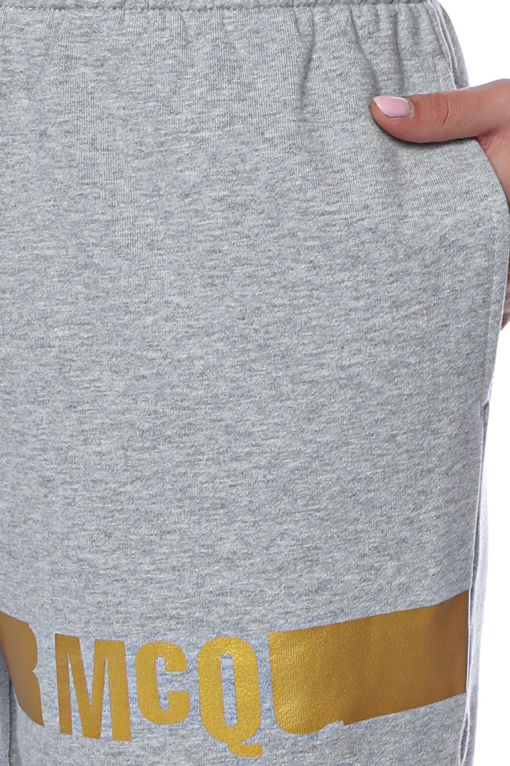 Pantaloni sport MCQ cu imprimeu cu logo