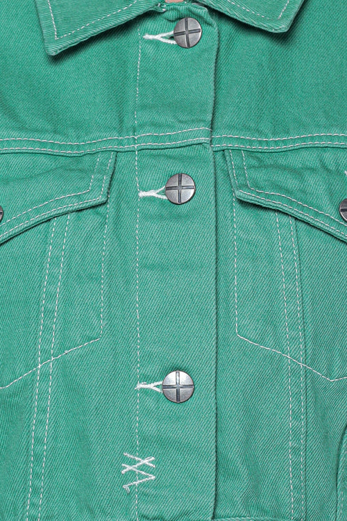 hacheta denim scurta - detalii