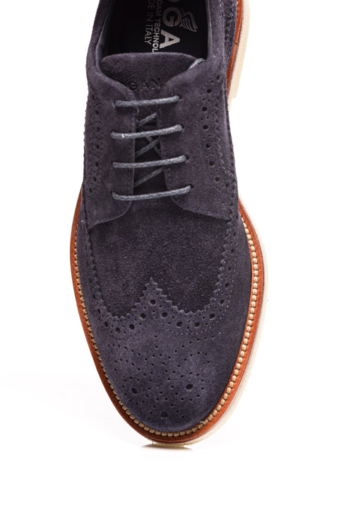 Pantofi din piele intoarsa Business Casual Derby Hogan