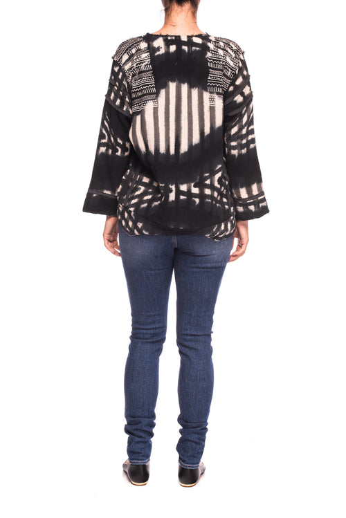 Bluza Hand Tie Dye Santorini Embroidered ONETEASPOON